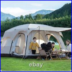 Camping Villa Luxury Tent 4 To 6 Poeple 2 Rooms Hallway Waterproof Easy Set Up