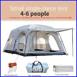 Camping Villa Luxury Tent 4 To 6 Poeple 2 Rooms Hallway Waterproof Easy Set Up