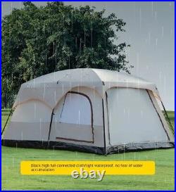 Camping Villa Luxury Tent 4 To 6 Poeple 2 Rooms Hallway Waterproof Easy Set Up