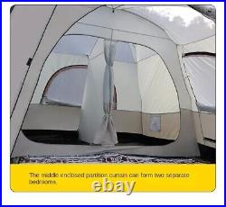 Camping Villa Luxury Tent 4 To 6 Poeple 2 Rooms Hallway Waterproof Easy Set Up