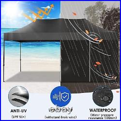 Canopy 10x20 Pop UP Heavy Duty Tent Outdoor Activities Gazebo Anti-UV&Waterproof