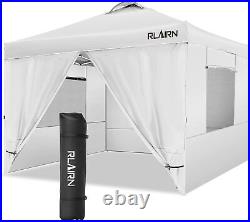 Canopy Tent 10x10 Pop Up Waterproof Instant Gazebo Shelter with 4 Sidewalls Hot