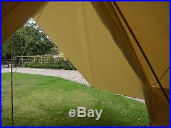 Canvas Awning for Bell Tent / Tarp Large 400 x 240cm By Bell Tent Boutique