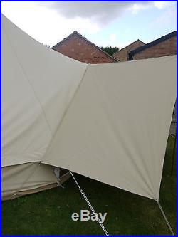 Canvas Awning for Bell Tent / Tarp Large 400 x 240cm By Bell Tent Boutique
