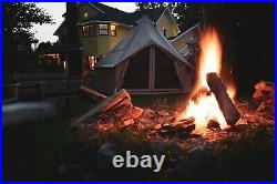 Canvas Bell Tent 3M Waterproof Glamping & Family Camping Regatta Tent