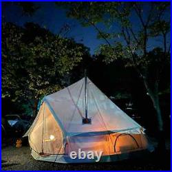 Canvas Bell Tent 4M Waterproof 4-Season Outdoors, Glamping & Family Camping Tent