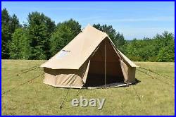 Canvas Bell Tent Glamping & Family Camping Regatta Tent 3M Waterproof Yurt