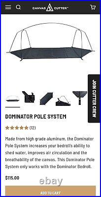 Canvas Cutter Tent/sleeping, DOMINATOR MESH, DOMINATOR POLE SYSTEM