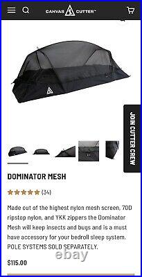 Canvas Cutter Tent/sleeping, DOMINATOR MESH, DOMINATOR POLE SYSTEM