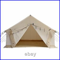 Canvas Wall Tent 10'x12' complete Bundle, Waterproof, 4 Season for Camping