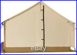 Canvas Wall Tent 10'x12' withAluminum Frame & Fire Retardant for Hunting & Camping