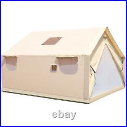 Canvas Wall Tent 12'x14' with Frame, Fire Water Repellent, 4 Season
