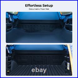Car Pickup Truck Bed Tent 2 Person Camping Full Size 6.5ft withRemovable Floor Mat