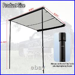 Car Side Awning SUV Truck Rooftop Tent Sunshade Travel Outdoor Camping 6.5x8.2ft