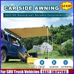 Car Side Awning Universal Retractable Sunshade Rooftop Pull Out Tent Shelter