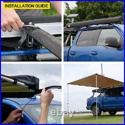 Car Tent Awning Rooftop Car Side Awning Arb Sun Shade SUV Outdoor Travel8.2x8.2