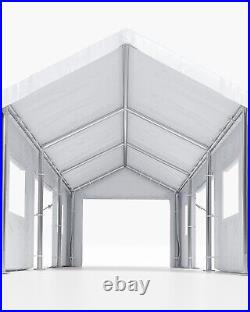 Carport 13'x20' Portable Garage, Heavy Duty Carport Canopy, Reinforced Steel Pol