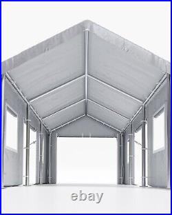 Carport 13'x20' Portable Garage, Heavy Duty Carport Canopy, Reinforced Steel Pol