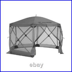 Clam Quick Set Escape Portable Camping Gazebo Canopy Shelter, Gray (Open Box)