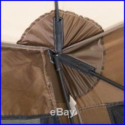 Clam Quick Set Pavilion Portable Camping Outdoor Gazebo Canopy Shelter, Tan