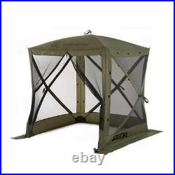 Clam Quick Set Traveler Portable Camping Gazebo Canopy Shelter, Green (Open Box)