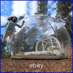 Clear Inflatable Dome Tent Bubble Tents Outdoor Transparent Camping Igloo Pump