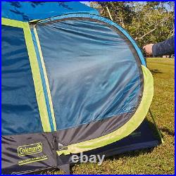 Coleman 10-Person Dark Room Cabin Camping Tent with Instant Setup, 1 Room, Blue
