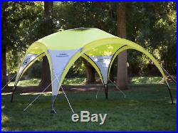 Coleman 2-for-1 All Day 4 Person Camping Dome Shelter Tent with Canopy 10' x 10