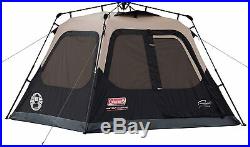Coleman 4-Person Cabin Tent with Instant Setup for Camping Sets Up in 60 Seconds