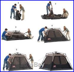 Coleman 6-Person 10' x 9' Instant Cabin Family Camping Tent (Open Box)