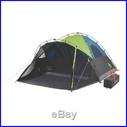 Coleman 6 Person Dark Room Fast Pitch Dome Family Camping Tent with Screen Room