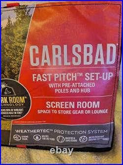 Coleman 8-Person Carlsbad Dark Room Dome Camping Tent with Screen Room