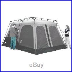 Coleman 8-Person Instant Tent 2 Room 14x10 Foot Outdoor Camping WeatherTec Brown