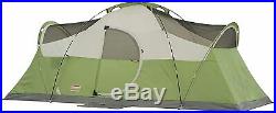 Coleman 8-Person Tent for Camping Montana Tent with Easy Setup -Color Green