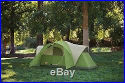 Coleman 8-Person Tent for Camping Montana Tent with Easy Setup -Color Green