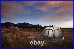 Coleman Cabin Tent with Instant Setup in 60 Seconds. Brown Black 4 Person Steel