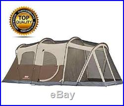 Coleman Camping Instant Tent Family 6 Person Hiking Hunting Front Porch 2 Rooms