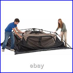 Coleman Camping Tent 6 Person Cabin Tent with Instant Setup, Brown/Black