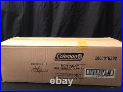 Coleman Camping Tent 8 Person Montana Cabin with Hinged Door Blue Brand New