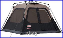 Coleman Camping Tent with Instant Setup, 4/6/8/10 4-Person, Brown/Black