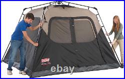 Coleman Camping Tent with Instant Setup, 4/6/8/10 4-Person, Brown/Black