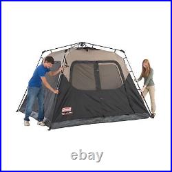 Coleman Camping Tent with Instant Setup 4 Person Weatherproof Tent Double-Thick Fa