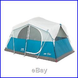 Coleman Echo Lake 6 Person Fast Pitch Cabin Tent with 2' x 2' Cabinet 12' x 7