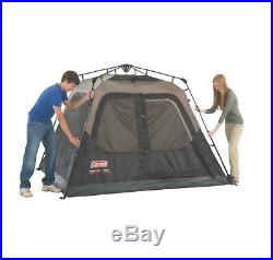 Coleman Instant Cabin 4-Person Black Camping Tent Shelter Outdoor Sleep 8x7 ft
