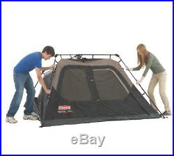 Coleman Instant Cabin 4-Person Black Camping Tent Shelter Outdoor Sleep 8x7 ft