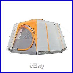 Coleman Octagon 98 Large 2 Room 8 Person Cabin Style Family Outdoor Camping Tent