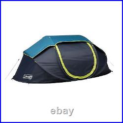 Coleman Pop-Up 4-Person Camp Tent with Dark Room Technology Easy To Store Carry
