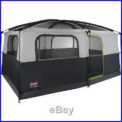 Coleman Prairie Breeze 9-Person Cabin Tent, Black and Grey Finish