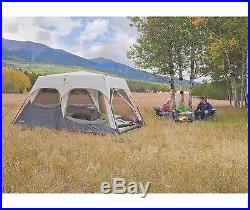Coleman Signature 8 Person 2 Room Camping Instant Cabin Tent withRainfly 14 x 8