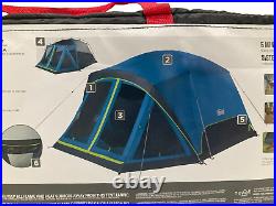 Coleman Skydome Camping Tent Dark Room Technology, 4-Person, 8ft X 7ft Black